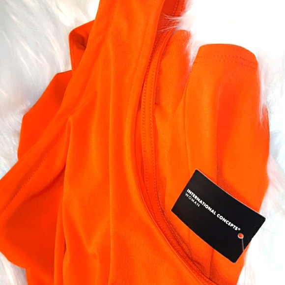 NWT INC INTERNATIONAL 1X Plus Orange embellished Sleeveless Top - Picture 13 of 13